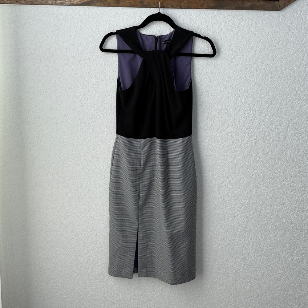 White House Black Market Black / Houndstooth Dress